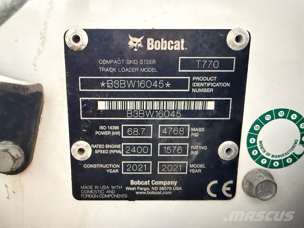 Bobcat T 770 Lietoti riteņu kompaktiekrāvēji