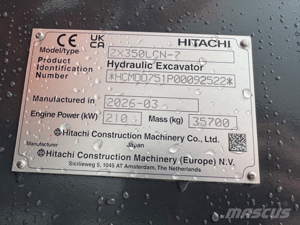Hitachi ZX 350 LC N-7 Excavadoras sobre orugas