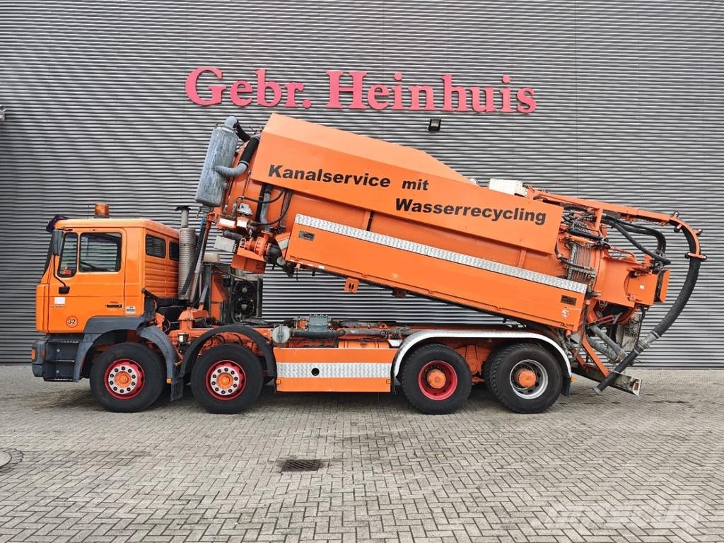 MAN 41.414 F2000 8x4 Holzmann HKS 32/18000 VH Tank コンバイン/バキュームトラック