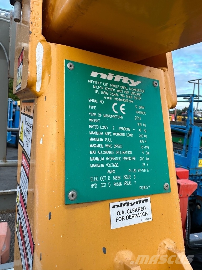 Niftylift HR 12 N D E Articulated boom lifts