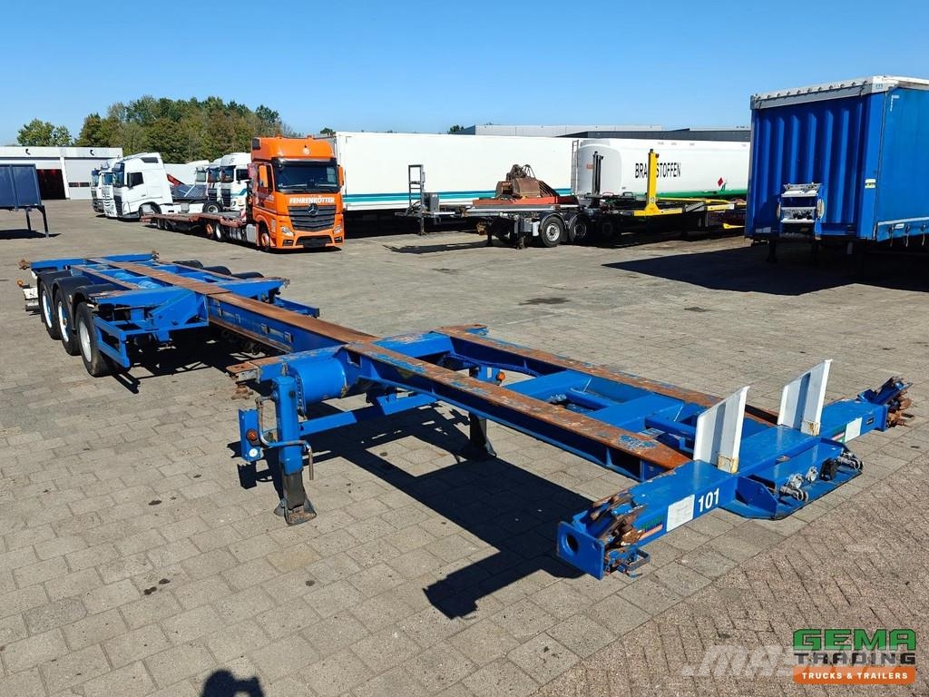 Broshuis 3 UCC-39/45 EU Multi - All Types of Containers - L Kontejnerske polprikolice