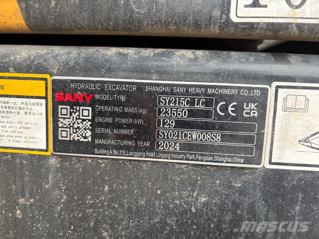 Sany SY215C Excavadoras de cadenas