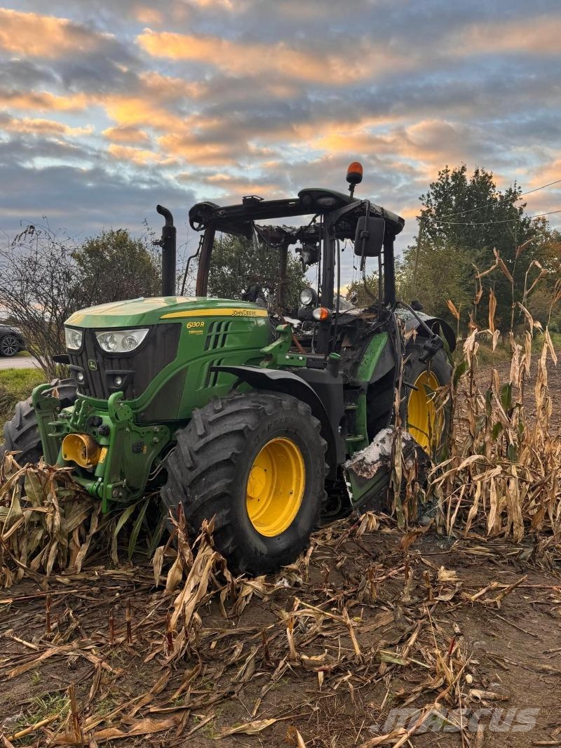John Deere 6130R BRANDSCHADEN zur Teileverwertung Traktorok