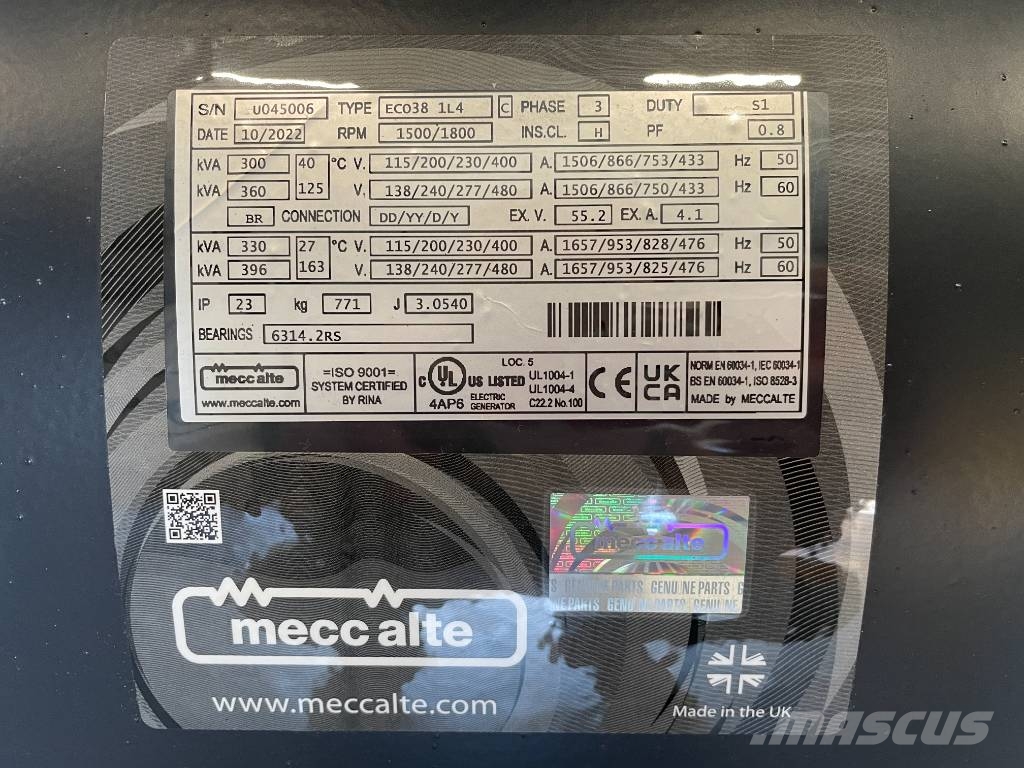 MeccAlte ECO38 - 300 kVA Alternator - DPX-25115 Ostali generatori