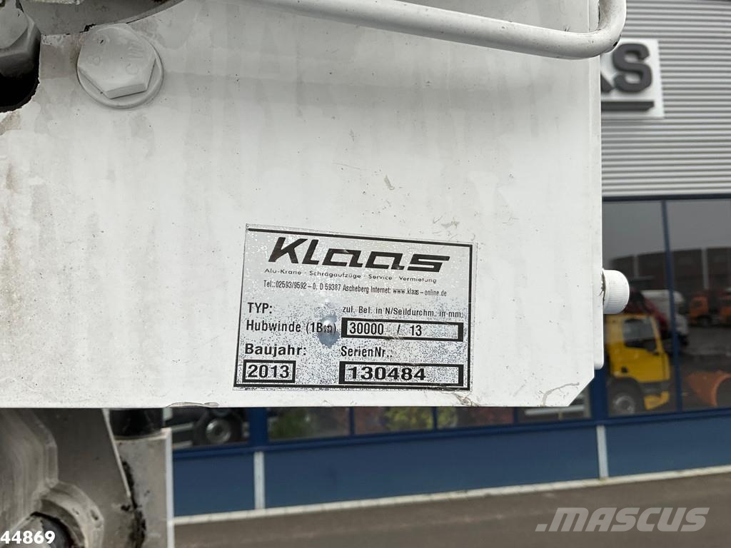 MAN TGM 15.290 Klaas 35 meter Dachdecker Kran Mobiilinosturit
