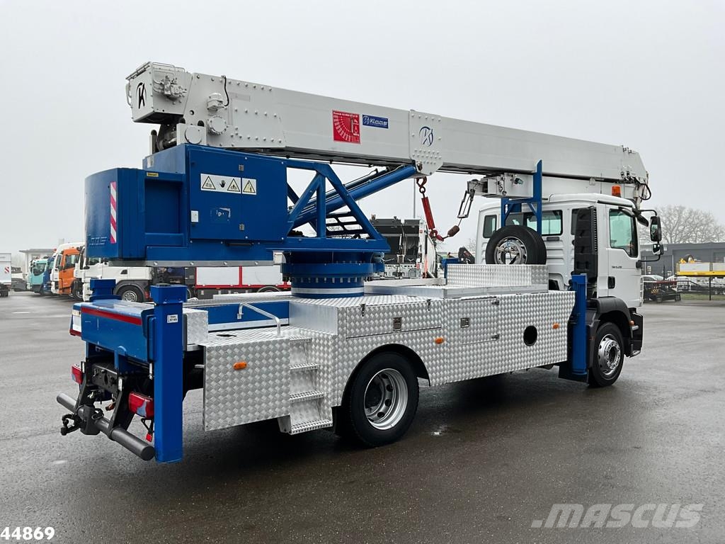 MAN TGM 15.290 Klaas 35 meter Dachdecker Kran Mobiilinosturit
