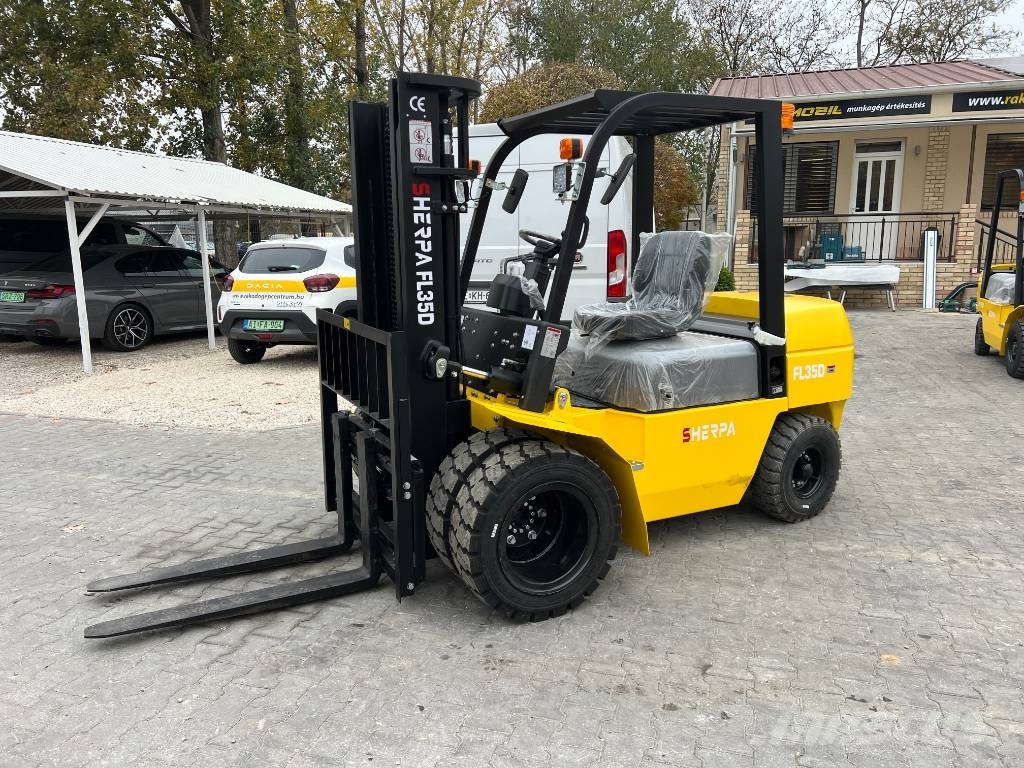 Sherpa FL35D diesel targonca fülkével és fülke nélkül ÚJ Dīzeļa autoiekrāvēji