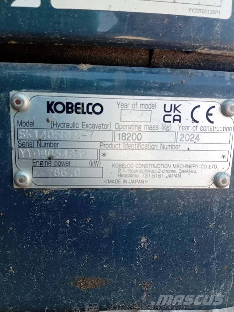 Kobelco SK140RLC -7 Excavadoras sobre orugas