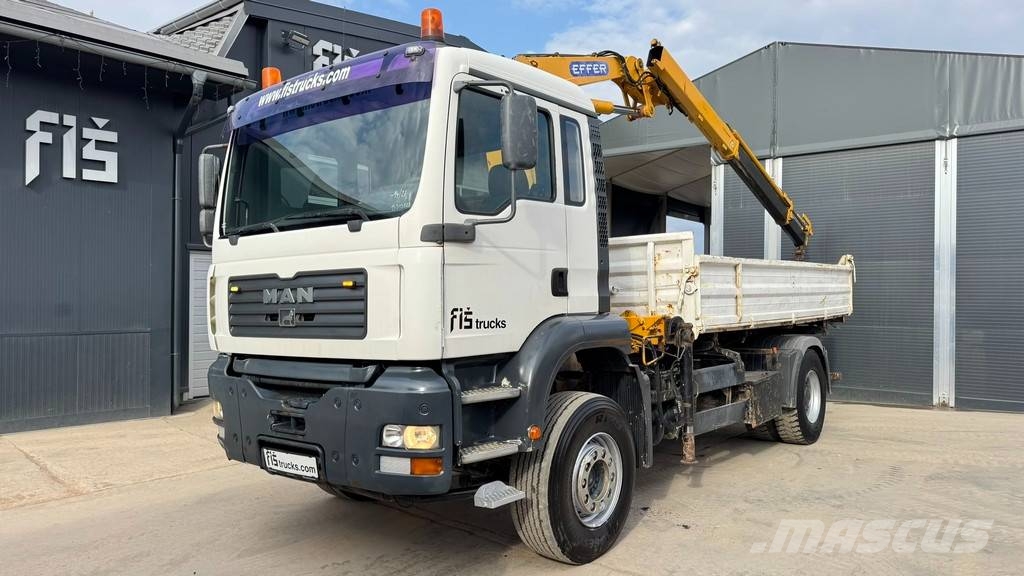 MAN 18.313 4x2 tipper - EFFER 1140 2S crane Camiones bañeras basculantes o volquetes