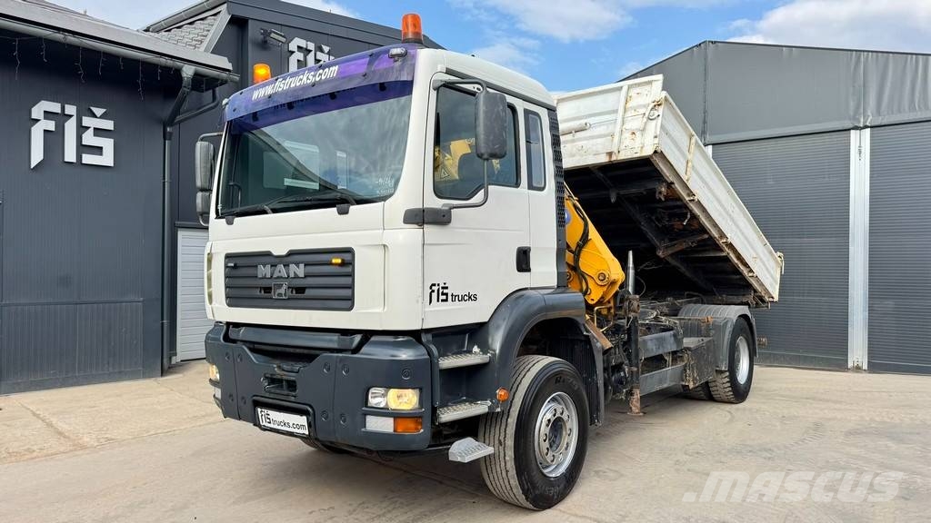 MAN 18.313 4x2 tipper - EFFER 1140 2S crane Camiones bañeras basculantes o volquetes