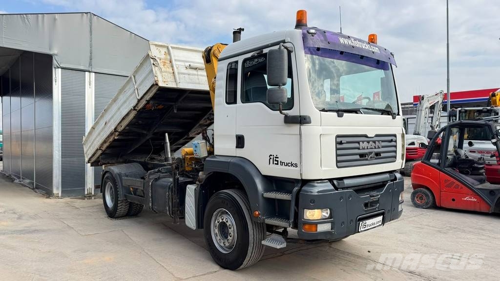 MAN 18.313 4x2 tipper - EFFER 1140 2S crane Camiones bañeras basculantes o volquetes