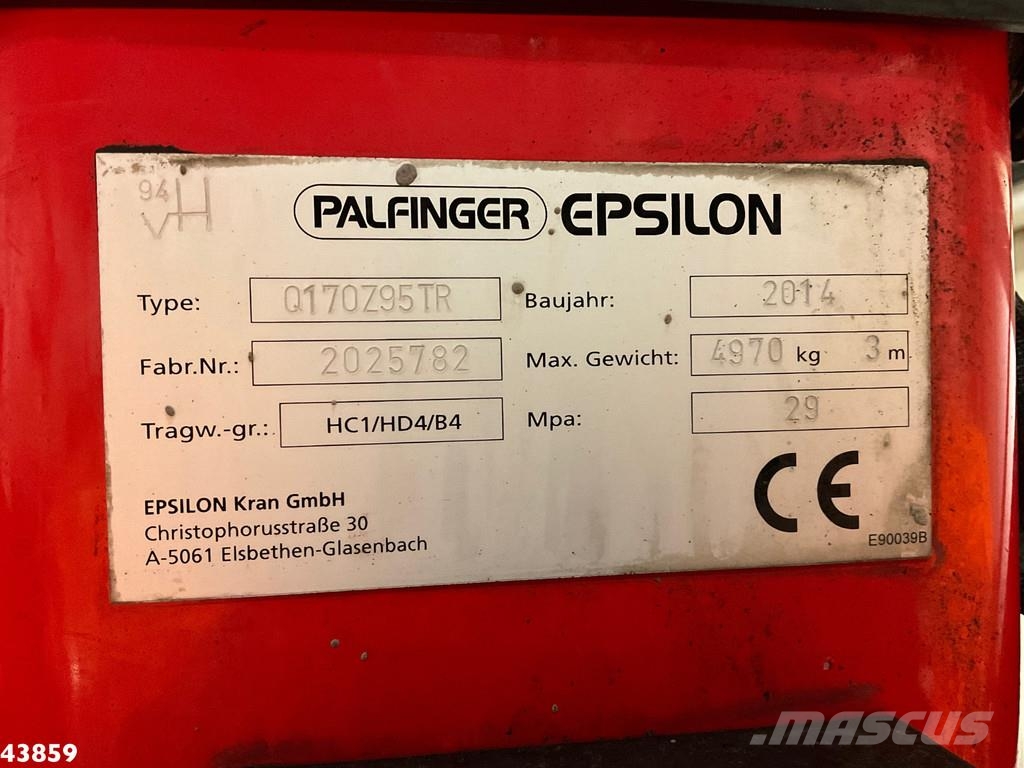 MAN TGS 35.400 8x4 Euro 6 Palfinger 17 Tonmeter Z-kraa Sklápěče