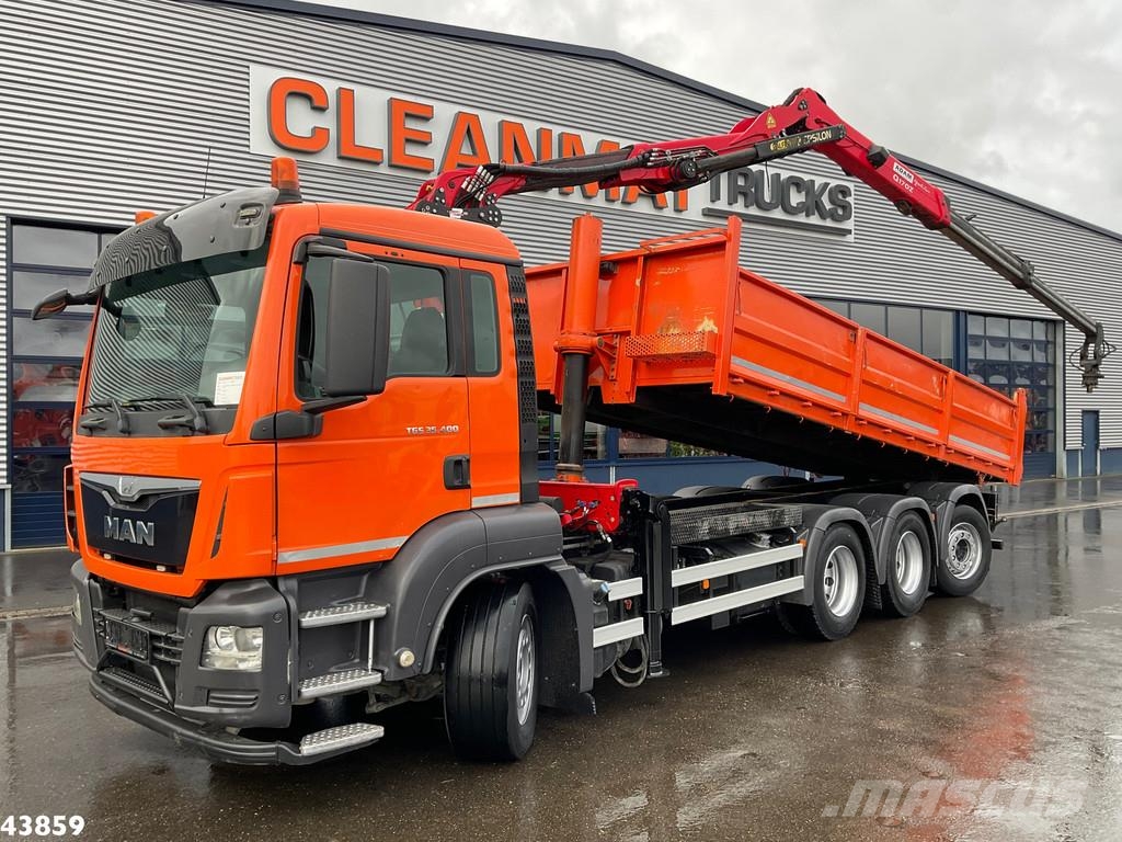 MAN TGS 35.400 8x4 Euro 6 Palfinger 17 Tonmeter Z-kraa Sklápěče
