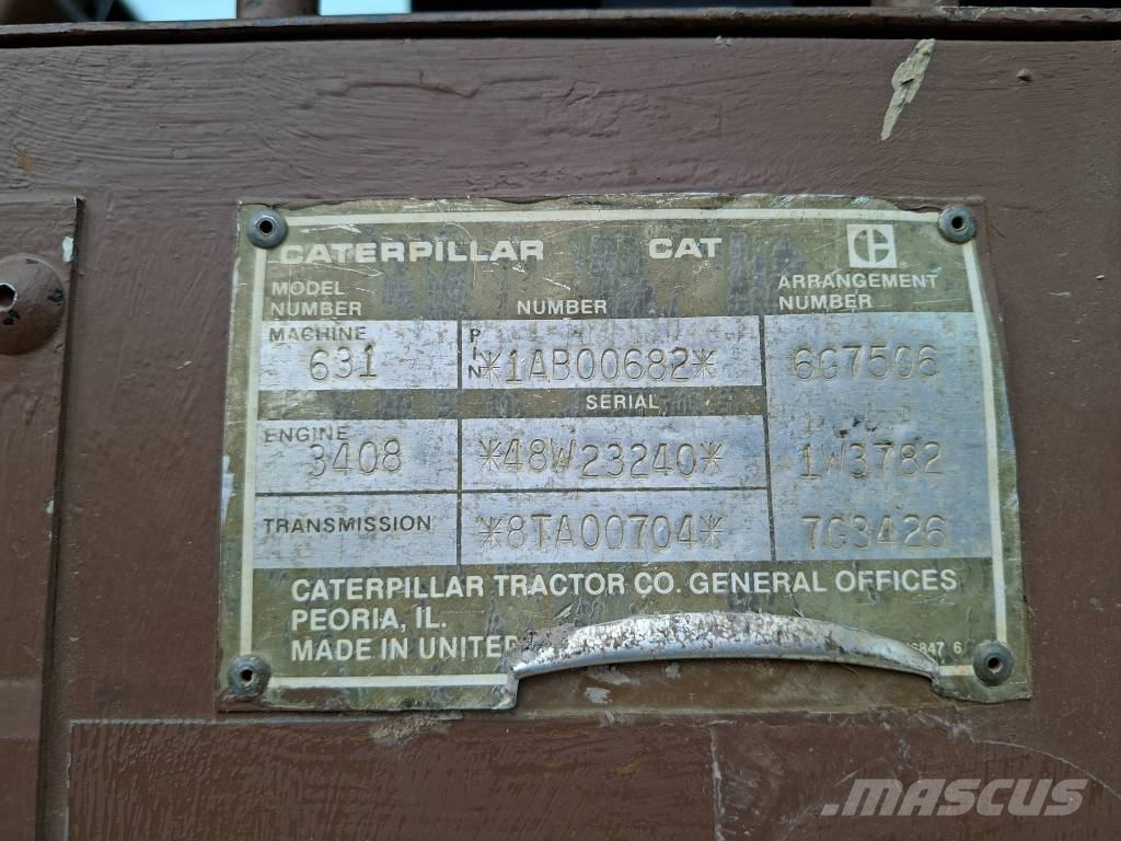 CAT 631E (3Units available) Schaber