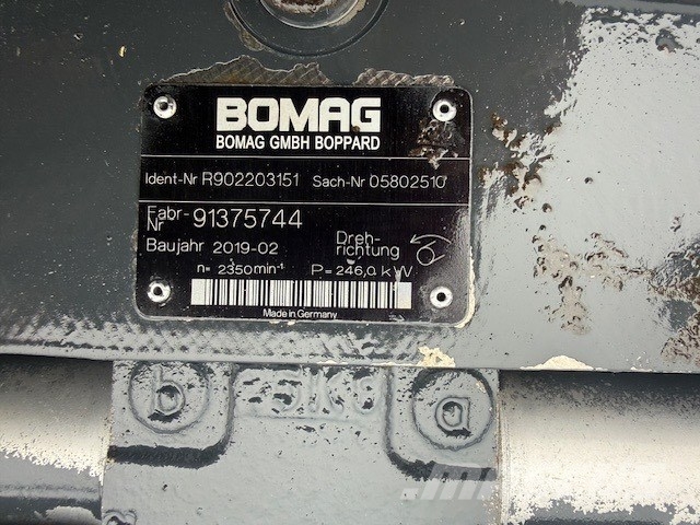 Bomag BC 572 RB USED HYDRAULIC PARTS Afvalpersen