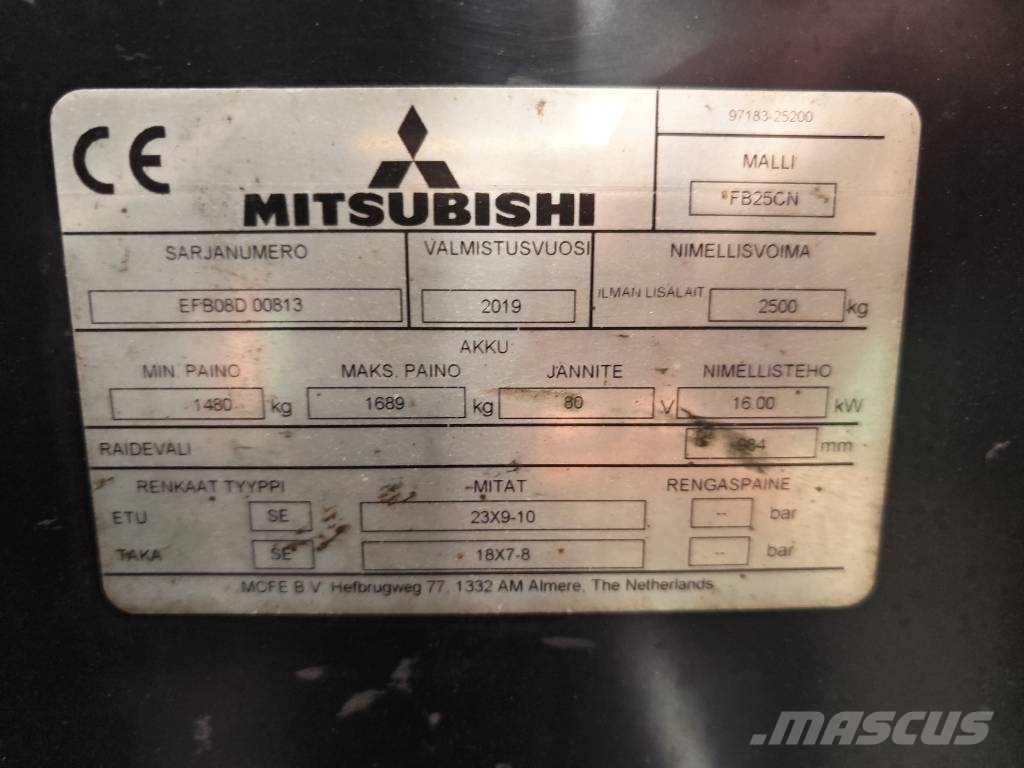 Mitsubishi FB 25 CN Electric forklifts