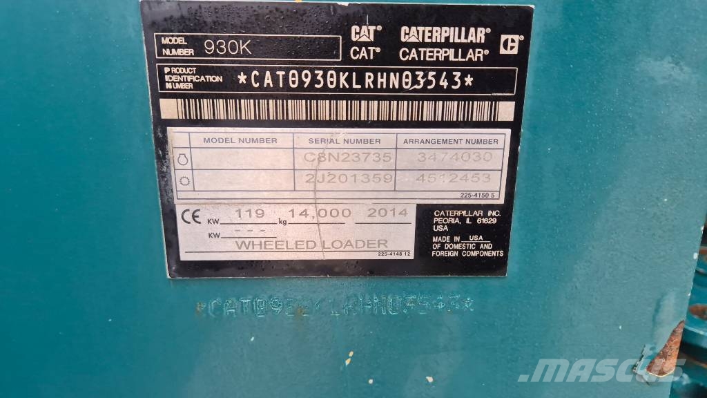 CAT 930 K Læssemaskiner på hjul