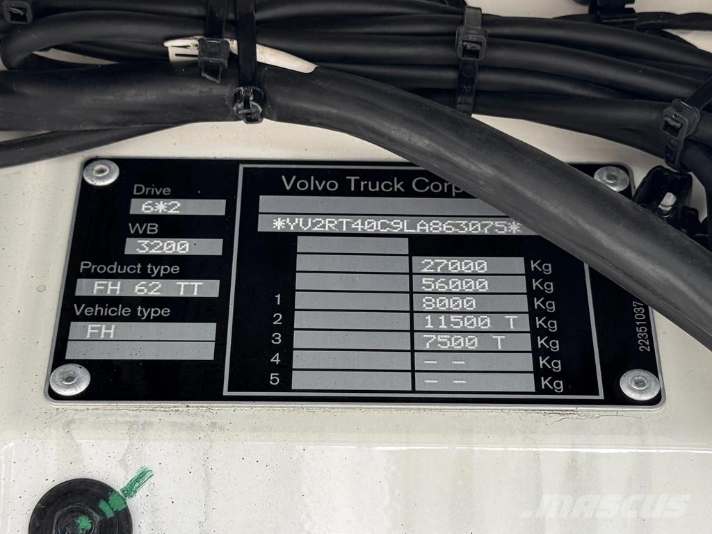 Volvo FH 500 6x2 Retarder ADR Full Air WB 3.20mtr Sattelzugmaschinen