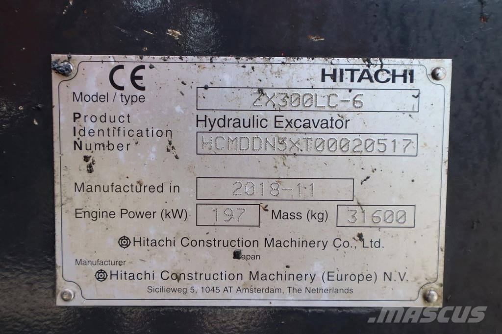 Hitachi ZX300 ZX300 LC-6 | TOOTH BUCKET | QUICK COUPLER Bagri goseničarji