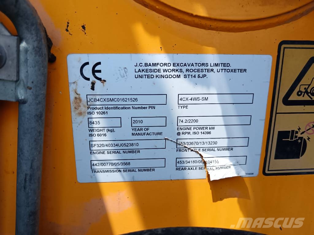 JCB 4-CX 4-WS SM Backhoe loaders