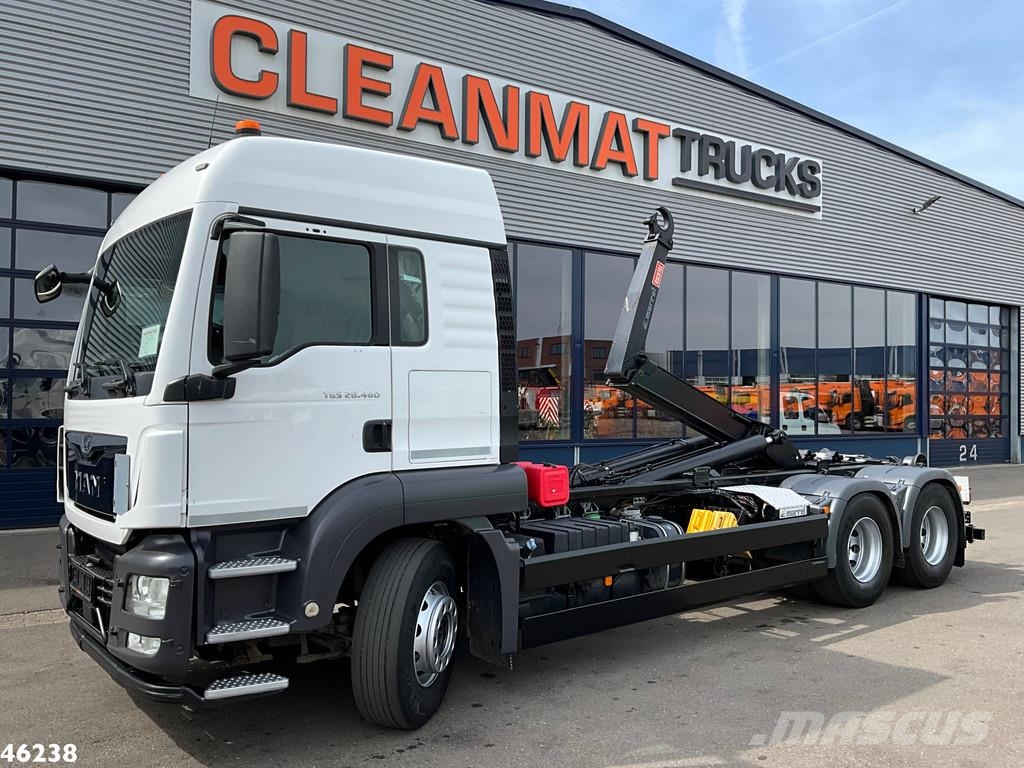 MAN TGS 28.460 Euro 6 20 Ton haakarmsysteem شاحنات الرافعات الخطافية