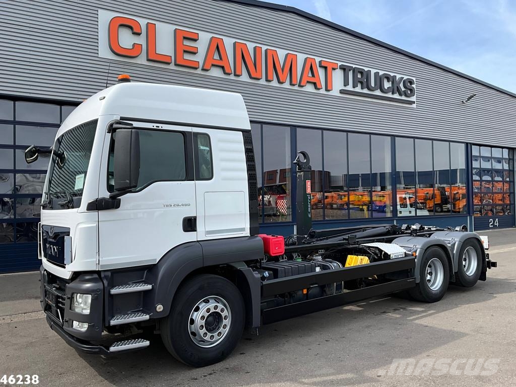 MAN TGS 28.460 Euro 6 20 Ton haakarmsysteem شاحنات الرافعات الخطافية