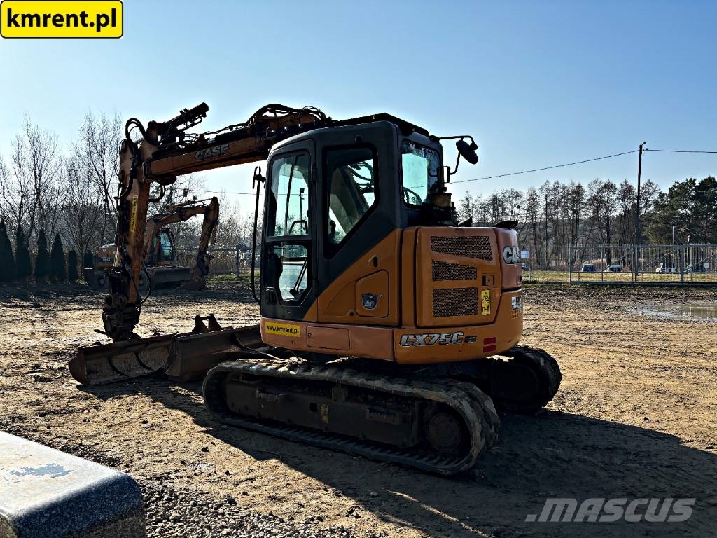 CASE CX 75 C SR | JCB 8085 MECALAC 8 MCR 10 MCR 履带挖掘机