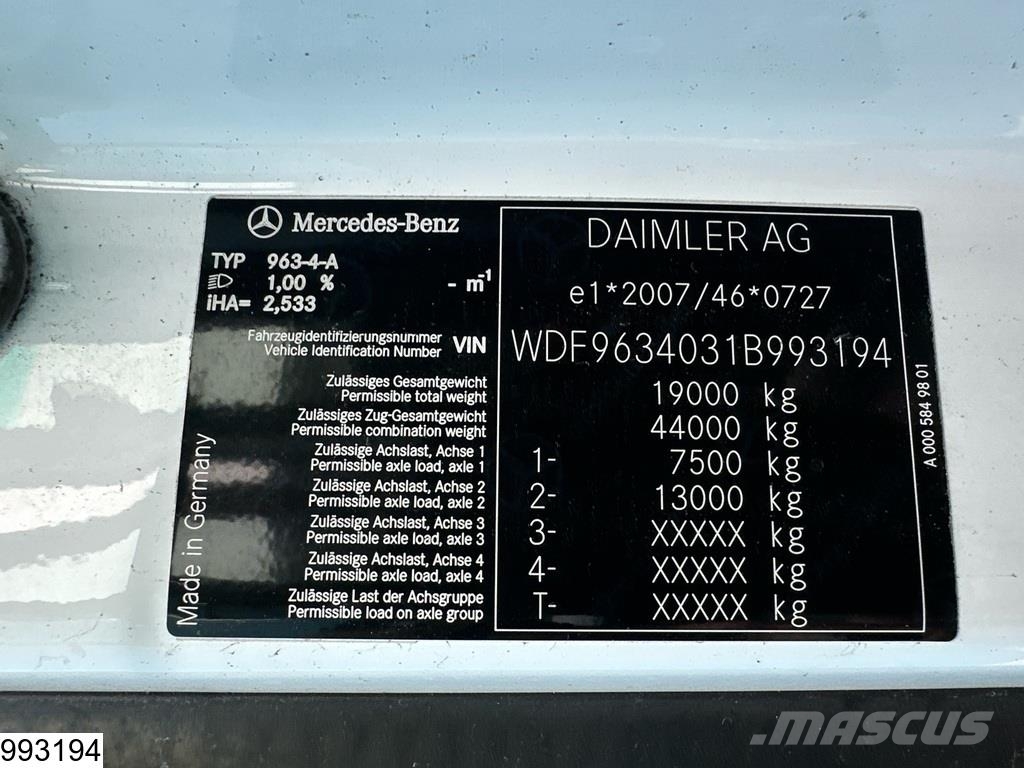 Mercedes-Benz Actros 1845 EURO 6, Stationary air conditioning Trekkers