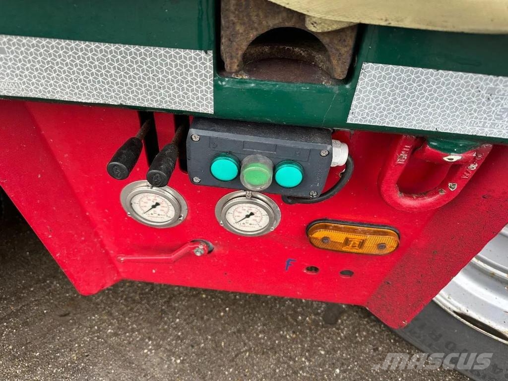 Meusburger 4 AXLE STEERING - DOUBLE EXTENDABLE UP TO 28 M - E نصف مقطورة مسطحة منخفضة