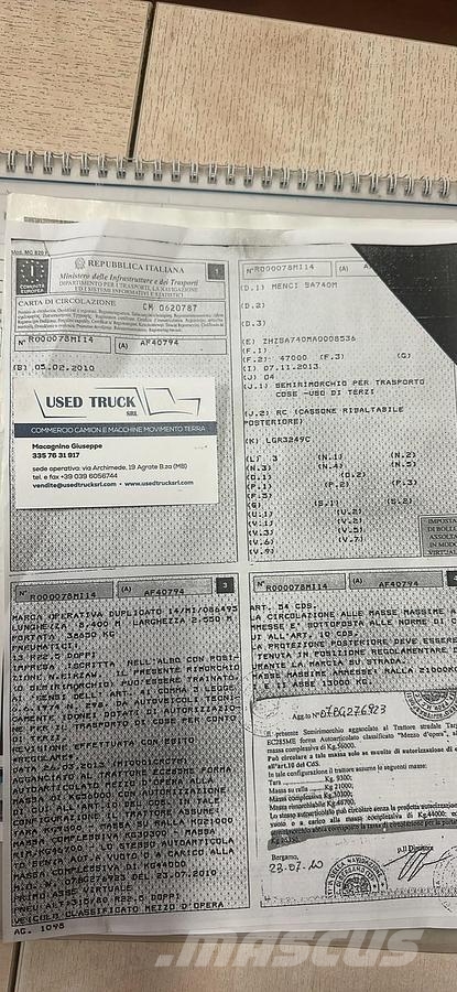 Menci SA 740 Kippladerauflieger