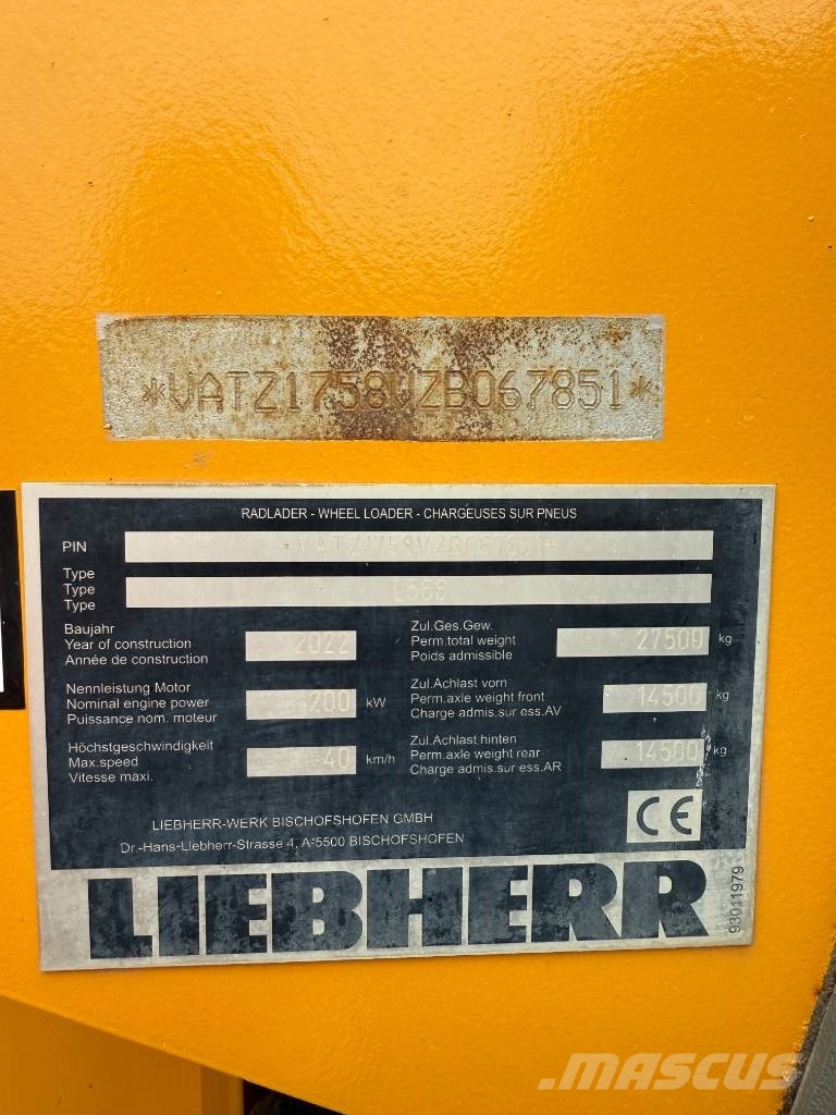 Liebherr L566 Pás carregadoras de rodas