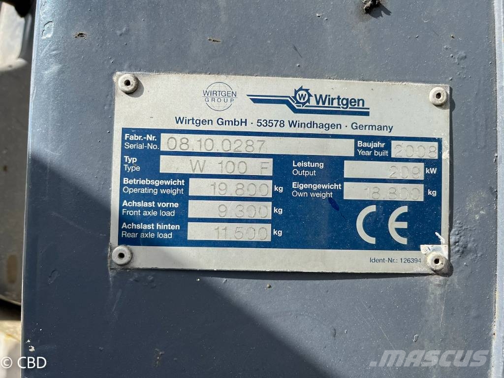 Wirtgen W 100 F Aszfalt marók