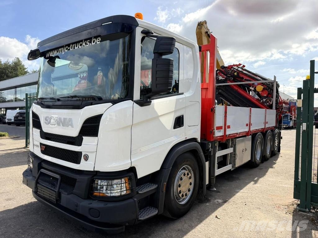 Scania G410 8x4 PRITSCHE + KRAN 34m! EFFER 685/6S-JIB 6S Kamioni sa otvorenim sandukom