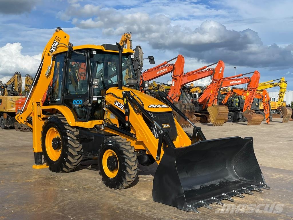 JCB 3DX 4WD hammerlines Graaf-laadcombinaties
