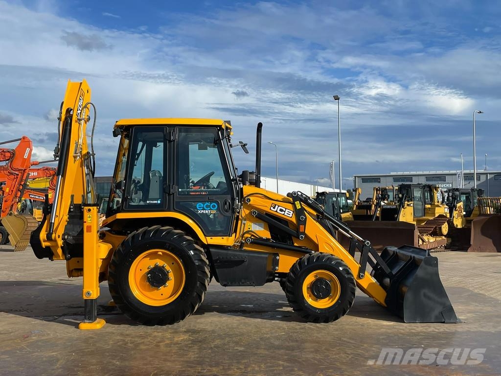 JCB 3DX 4WD hammerlines Graaf-laadcombinaties