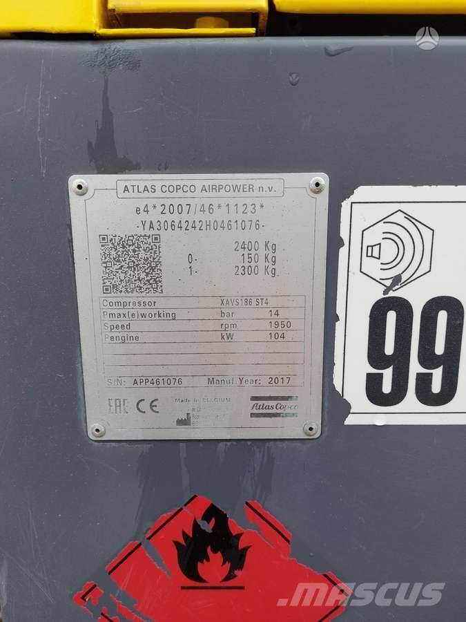Atlas Copco XAVS 186 Kompressoren
