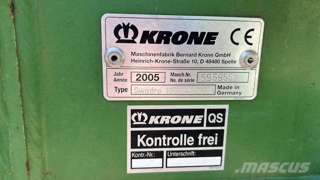 Krone Swadro 1201 A Schwader