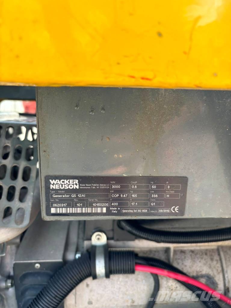 Wacker Neuson GS 12 Ai Benzine generatoren