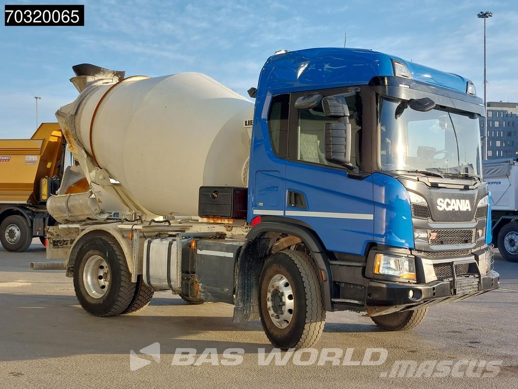 Scania P360 4X2 5m3 Liebherr mixer Steel suspension Retar Betonvežiai