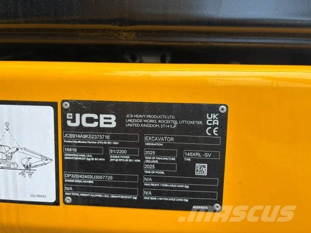 JCB 145XR 履带挖掘机