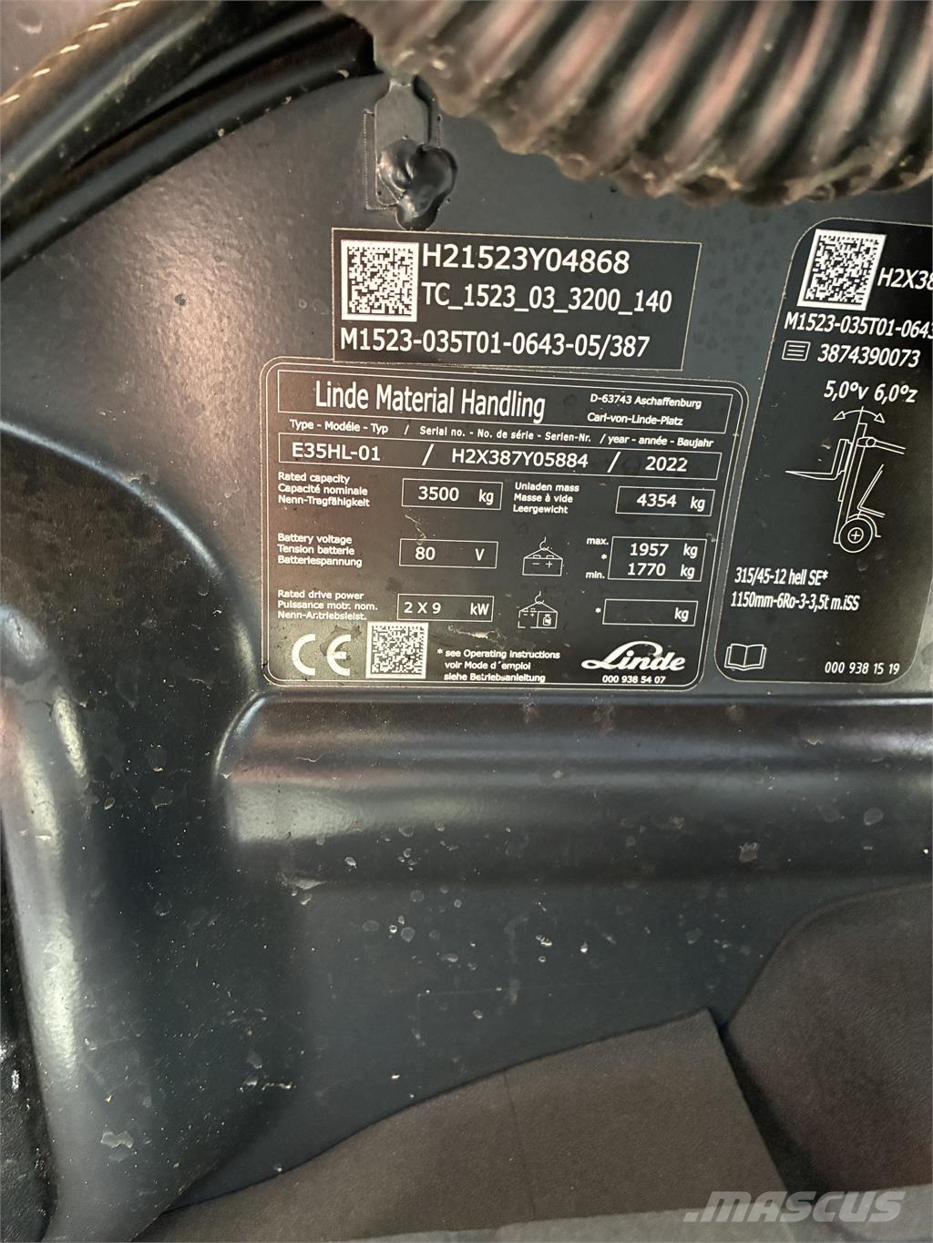 Linde E35HL Električni viljuškari