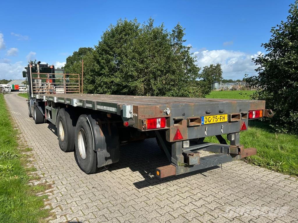 Burg BPO 12-20 ORXXX FLAT LOADER | STEERING | KRAN MESS Semirimorchio a pianale