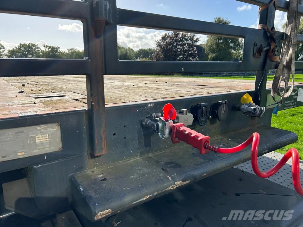 Burg BPO 12-20 ORXXX FLAT LOADER | STEERING | KRAN MESS Semirimorchio a pianale