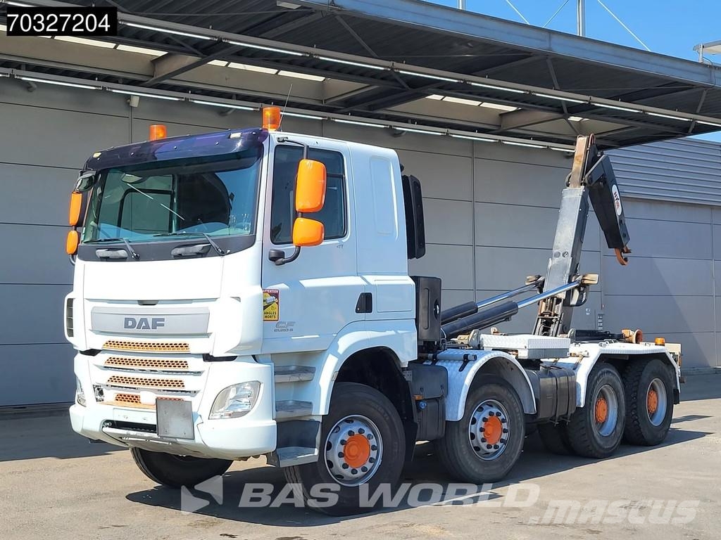 DAF CF 410 8X4 Full Steel Manual Gearbox HYVA 22t Hook Camion ampliroll