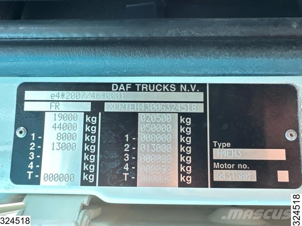 DAF XF 480 EURO 6, ACC Влекачи