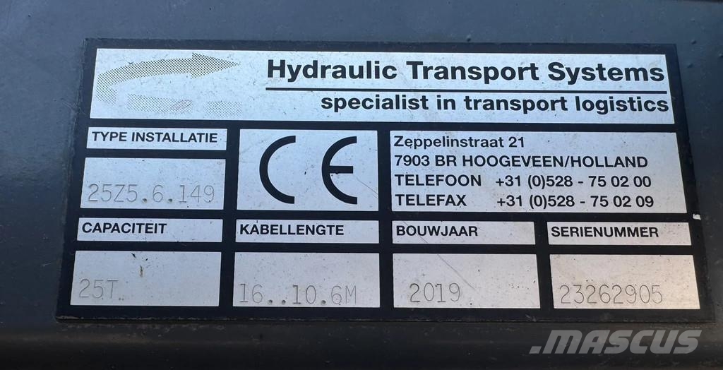 DAF XF 480 NCH / HTS 25ton kabelsysteem Camion con gancio di sollevamento