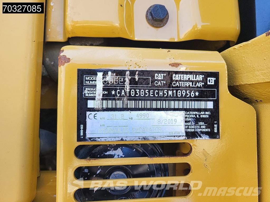 CAT 305 E2 3 Buckets Mini excavadoras < 7t