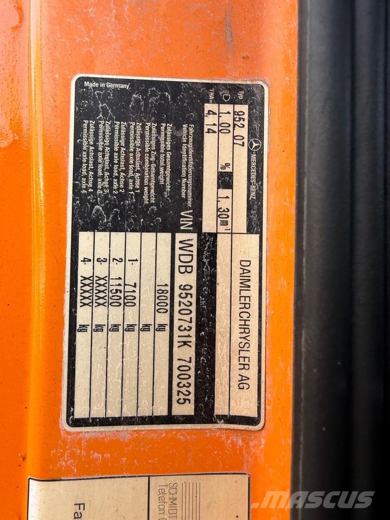 Mercedes-Benz Actros 1835 Kipper + Palfinger 7501 Crane - Remote Rabljene dizalice za težak teren