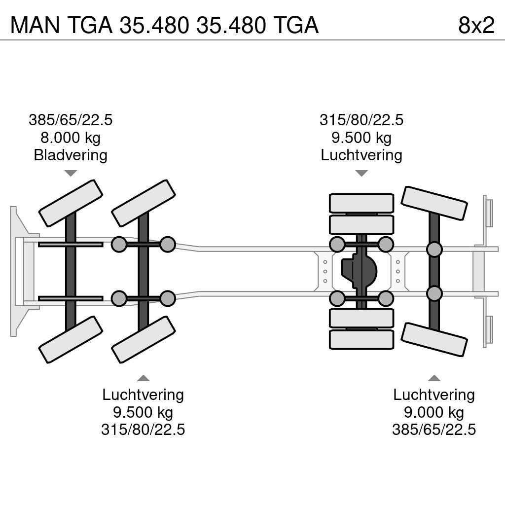MAN TGA 35.480 35.480 TGA A/T 크레인