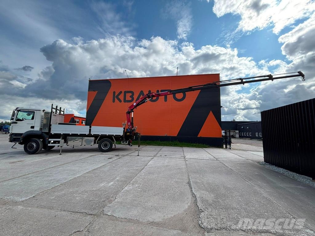 MAN TGM 18.340 4x4 HMF 1720-K5 / PLATFORM L=5009 mm Camioane cu macara